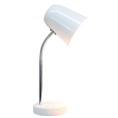 Simple Designs Sleek Essentials LED Desk Lamp, 15.28, Off White (LD1075-OFF)