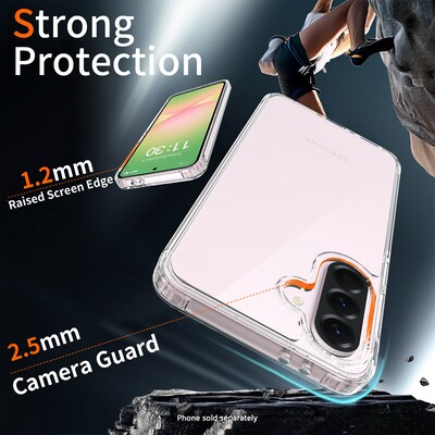 SaharaCase Galaxy A37 Clear Case - Anti-Slip Grip, Venture Series, Clear, (CP01103)