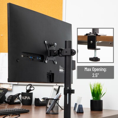 Mind Reader Adjustable Desk Mount for 13"- 32" Monitors, Black (ARMON-BLK)