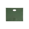 Smead 100% Recycled Hanging File Jacket, 3 1/2 Expansion, Letter Size, Standard Green, 10/Box (6422