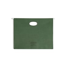 Smead 100% Recycled Hanging File Jacket, 3 1/2 Expansion, Letter Size, Standard Green, 10/Box (6422