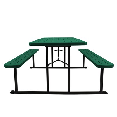 National Public Seating BMPT Series 30 x 72 Heavy Duty Picnic Folding Table, Green (BMPT3072-BK06)