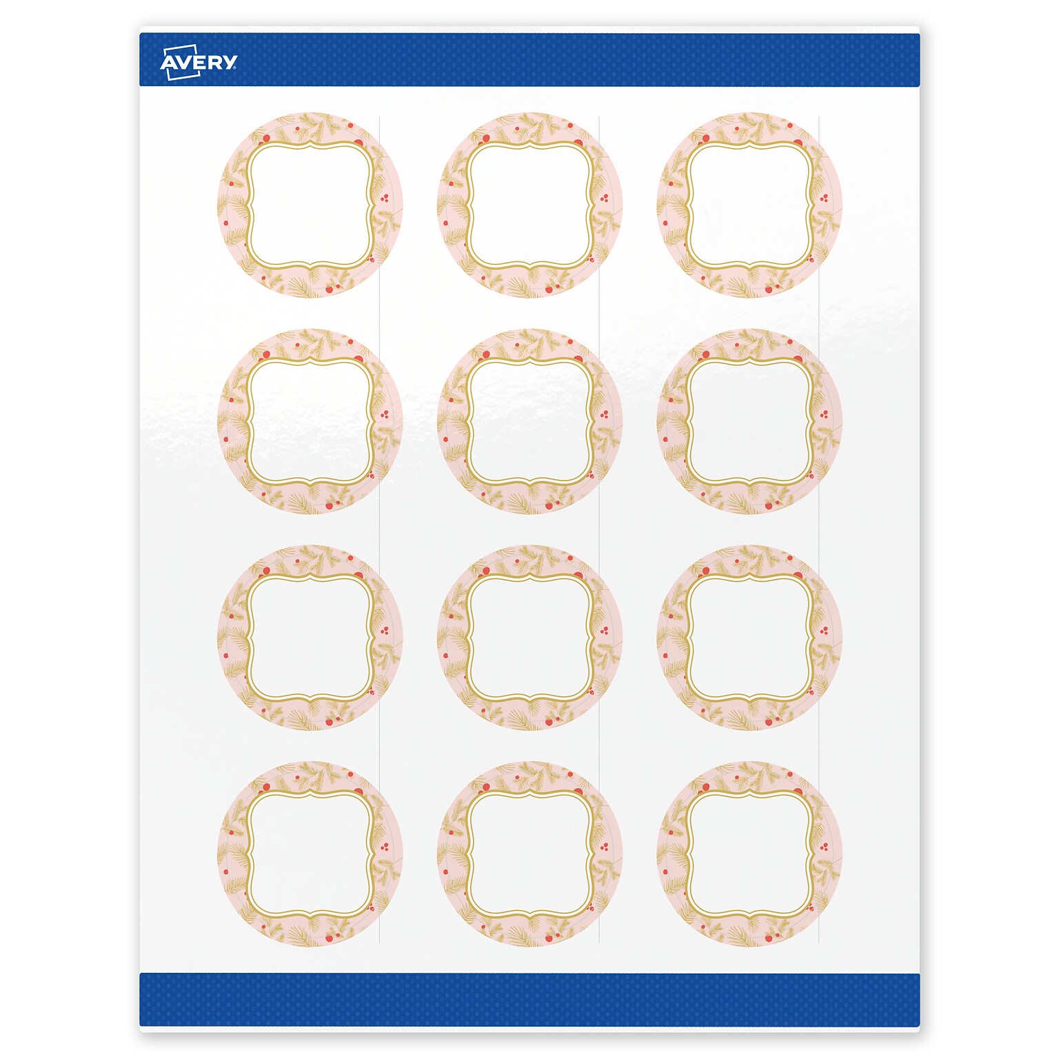 Avery Circle Multipurpose Labels, 2 Dia., White, 120/Pack (19479370482)