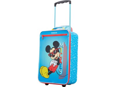 American Tourister Disney Kids Mickey Polyester Carry-On Luggage, Multicolor (139451-4450)