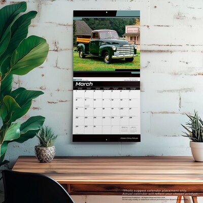2026 BrownTrout Classic Chevy Pickups 12" x 12" Monthly Wall Calendar (9798330701704)