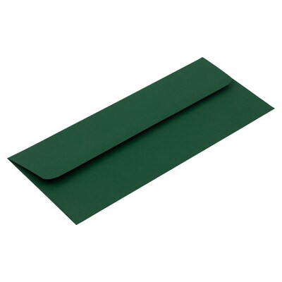 JAM Paper #10 Business Envelope, 4 1/8" x 9 1/2", Dark Green, 50/Pack (21514959I)