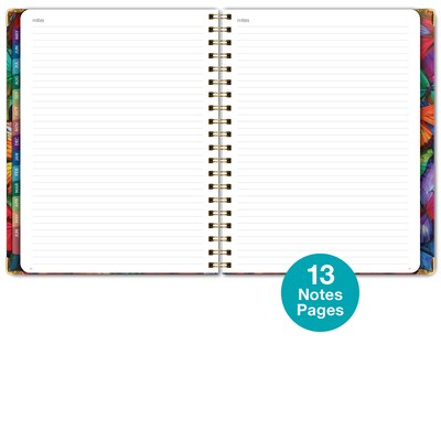 2026-2027 Excello Brands 8.5" x 11" Academic Weekly & Monthly Planner, Paperboard Cover, Colorful Butterflies