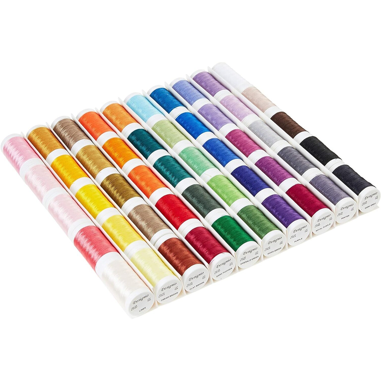 Brother Designio Embroidery Machine Thread Set, 50/Pack (SA650)