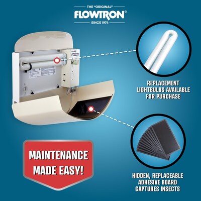 Flowtron Electric Indoor Sconce Fly Killer, 600 sq. ft. Coverage, 40W Bulb with Dual Lure Method (FLWFC4400)