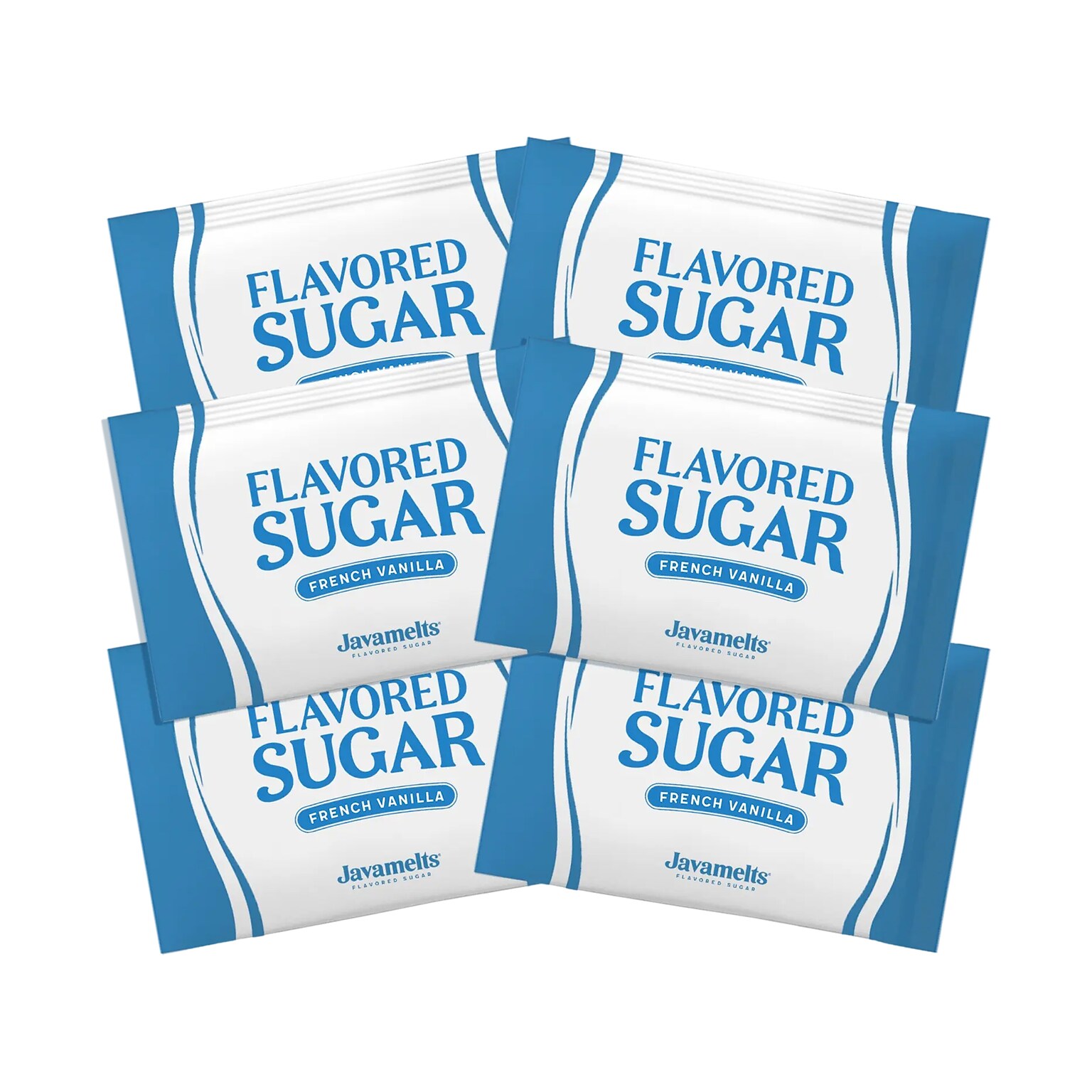 Javamelts French Vanilla Flavored Sugar Packet, 1000/Carton (888845)