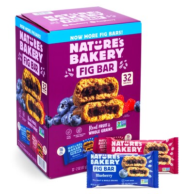 Natures Bakery Nutrition Bar Variety Pack, 2 oz., 32 Bars/Box (900-00151)