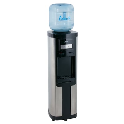Avanti 5 Gallon Hot & Cold Water Dispenser, Black/Stainless Steel (WDC760I3S)