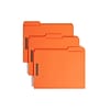 Smead Reinforced Classification Folders, 1/3-Cut Tab, Letter Size, Orange, 50/Box (12540)