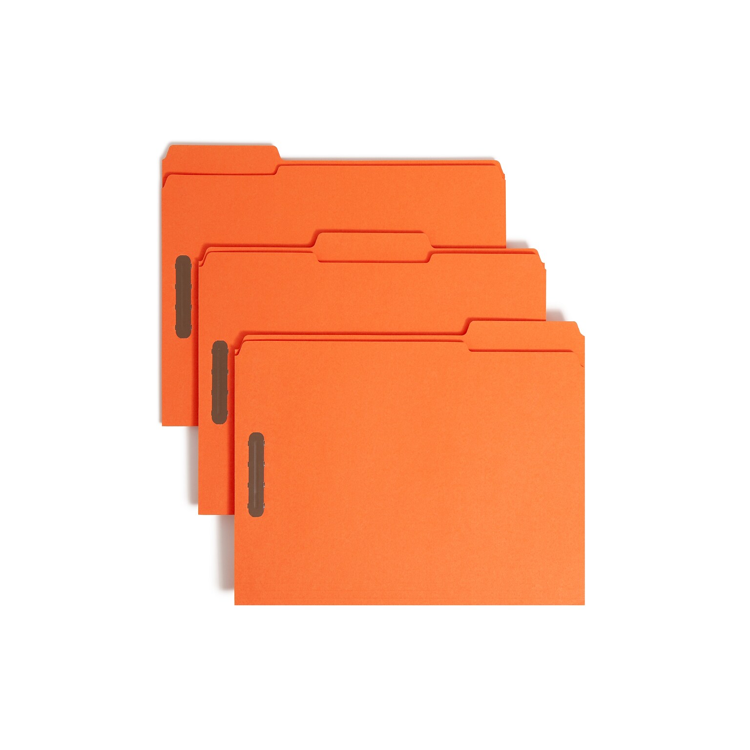 Smead Reinforced Classification Folders, 1/3-Cut Tab, Letter Size, Orange, 50/Box (12540)