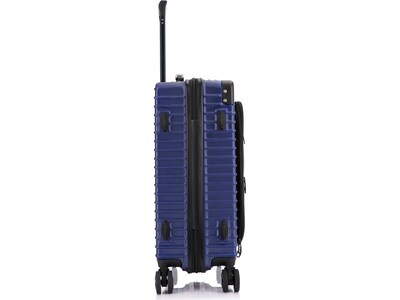 DUKAP TOUR Polycarbonate/ABS Hardside Carry-On Suitcase, Blue (DKTOU00S-BLU)