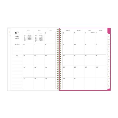 2025-2026 Blue Sky Sincerely Jules Helenora 8.5" x 11" Academic Year Weekly & Monthly Planner, Plastic Cover, Multicolored
