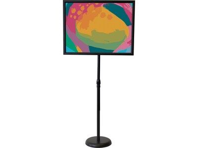 Excello Global Products Blank Indoor/Outdoor Floor Sign, 18" x 24", Black (EGP-HD-0524-S)