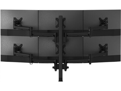 Atdec Adjustable Six-Arm Monitor Mount, Up to 24" Monitor, Black (AWMS-6-13717-H-B)
