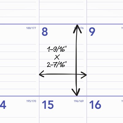 2026-2027 AT-A-GLANCE 12" x 17" Academic Monthly Wall Calendar, Purple/Red (PMA2-28-27)