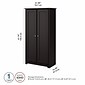 Bush Furniture Cabot 61"H Tall Storage Cabinet with Doors, Espresso Oak (WC31899)