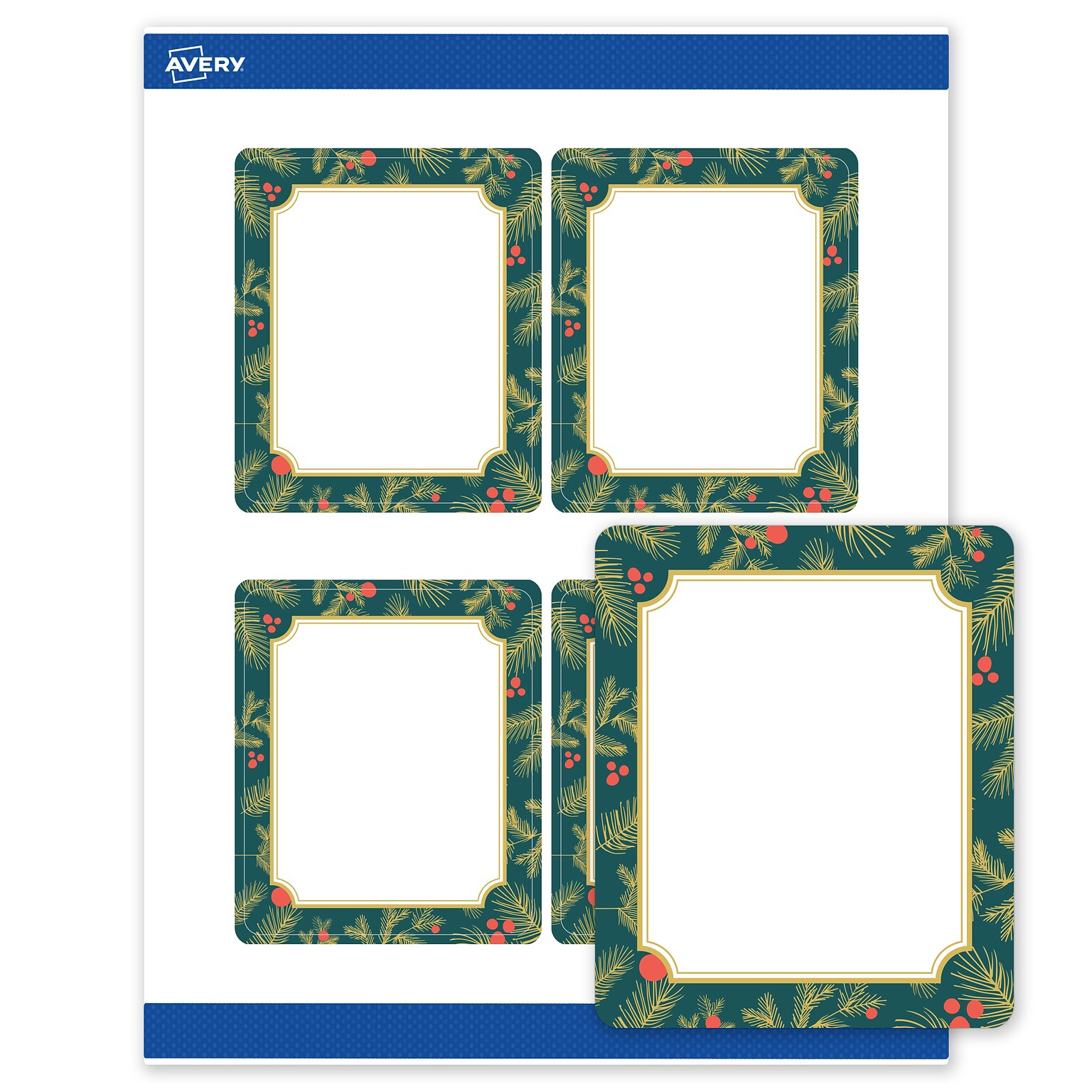 Avery Rectangle Multipurpose Labels, 4 x 3-1/3, White, 40/Pack (19479370489)