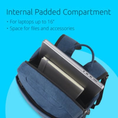 Kensington Simply Portable Lite 16” Laptop Backpack, Small (K60396WW)