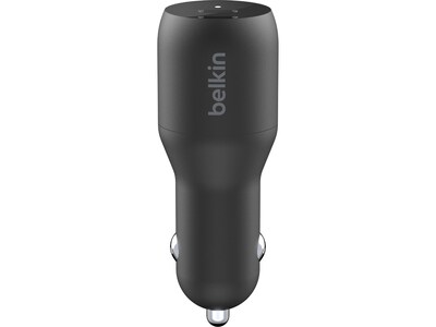 Belkin BoostCharge USB-C Car Charger, Black (CCB002BTBK)