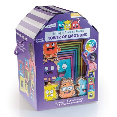Open the Joy Social Emotional Learning Bundle Tower of Emotions, Assorted Colors (LR4675)