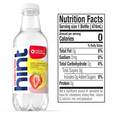 Hint Red Variety Pack Purified Water, 16 oz., 12 Bottles/Carton (00226)