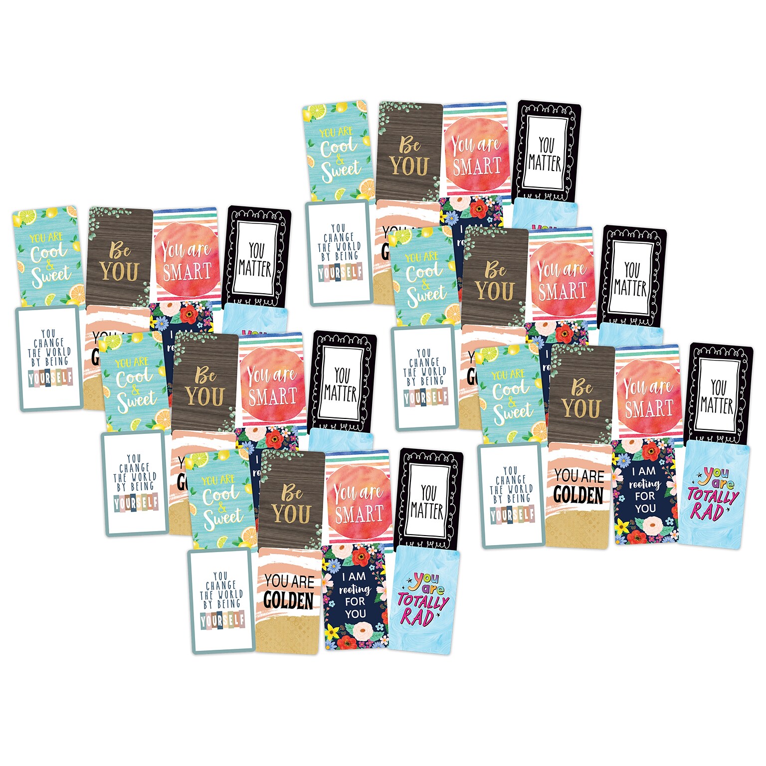 Teacher Created Resources Encouragement Personal Notecards, Multicolored, 42/Pack, 6 Packs/Bundle (TCR5616-6)