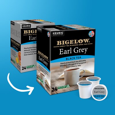 Bigelow Earl Grey Black Tea, Keurig® K-Cup® Pods, 24/Box (5000363675)