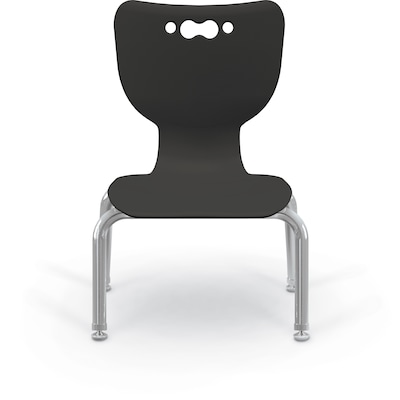 MooreCo 10 Hierarchy Student Chair with 4 Legs, Black/Chrome Base (703673561631)