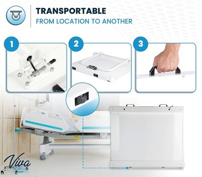 Viva Comfort ME904 Wheelchair Scale, White, 1100 lbs. Capacity, White (ADI904-03-MK)