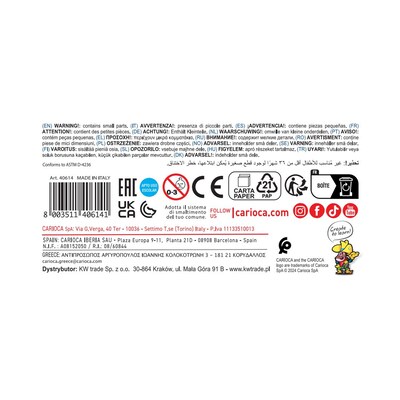 CARIOCA Joy Washable Kids Marker, Fine Tip, Assorted Colors, 24/Pack, 2/Bundle (CRA40615-2)