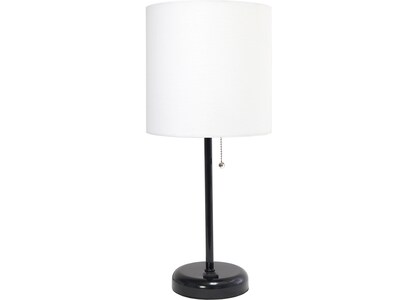Creekwood Home Oslo Incandescent Table Lamp, Black/White (CWT-2008-BA)