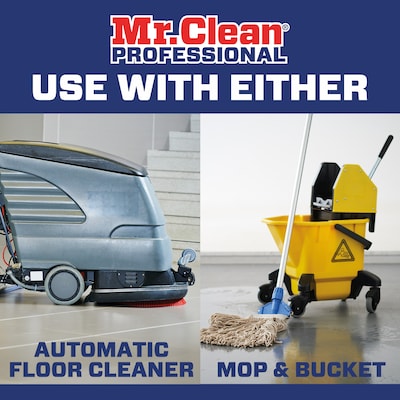 Mr. Clean Professional Liquid Concentrate All Purpose Floor Cleaner, Lemon Scent, 1 Gallon (02621)