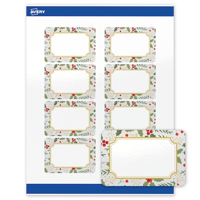Avery Rectangle Multipurpose Labels, 2 x 3, White, 80/Pack (19479370459)