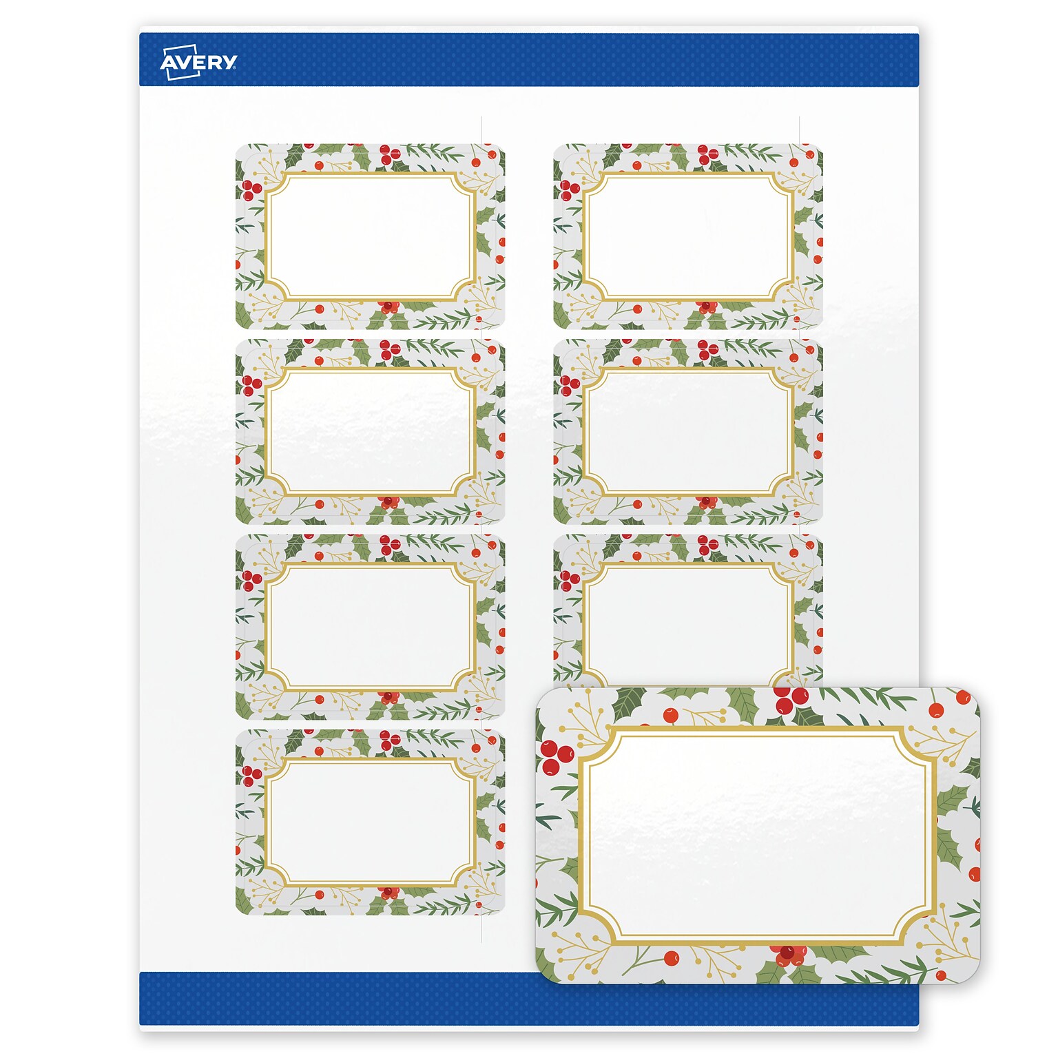Avery Rectangle Multipurpose Labels, 2 x 3, White, 80/Pack (19479370459)