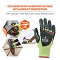 Ergodyne ProFlex 7141 Hi-Vis Nitrile Coated Cut-Resistant Gloves, ANSI A4, Lime, XXL, 1 Pair (17916)