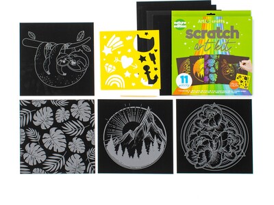 Art 101 Crafts Scratch Art Kits, 3/Pack (90041MB)