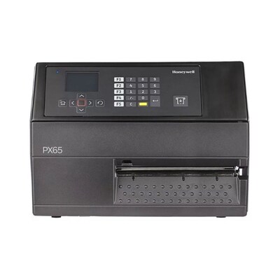 Honeywell PX65A00000010300 PX65 Thermal Transfer Label Printer, Ethernet/Serial/USB, Black