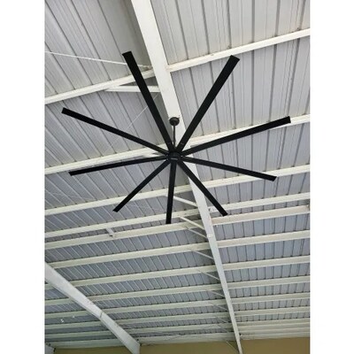 Global Industrial 108" Industrial Ceiling Fan, 6-Speed, Black (293049)