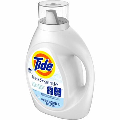 Tide Free & Gentle HE Laundry Detergent, 64 Loads, 84 oz. (12144)