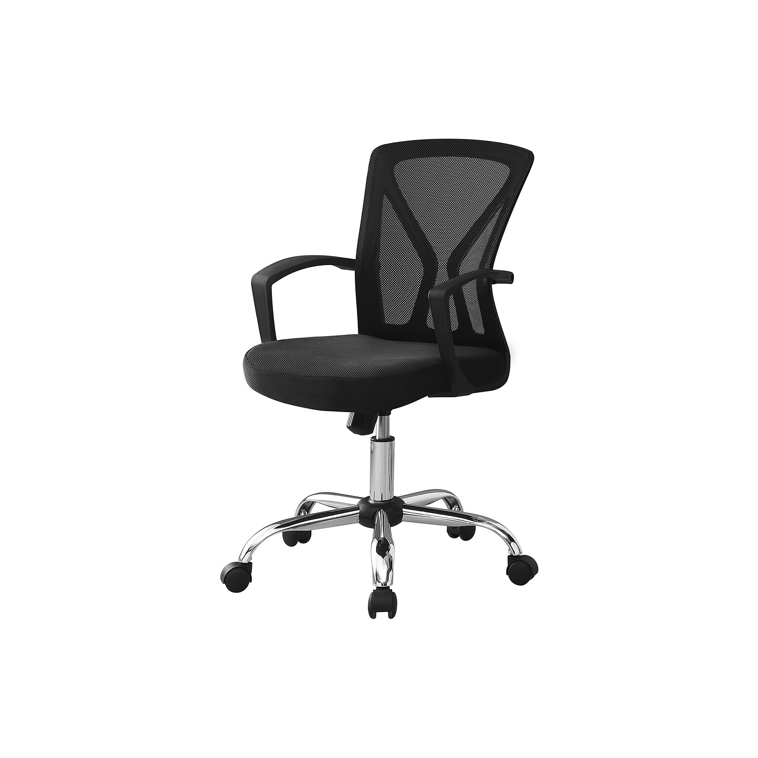 Monarch Specialties Inc. Ergonomic Mesh Swivel Computer and Desk Chair, Black (I 7460)