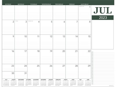 2023-2024 TF Publishing Professional 22 x 17 Academic Monthly Desk Pad Calendar, Multicolor (AY24-8208x)
