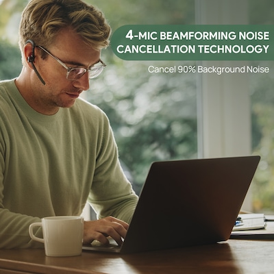 Yealink BH71 Wireless Bluetooth Mono Earbuds, UC Certified (BH71 WORKSTATION)