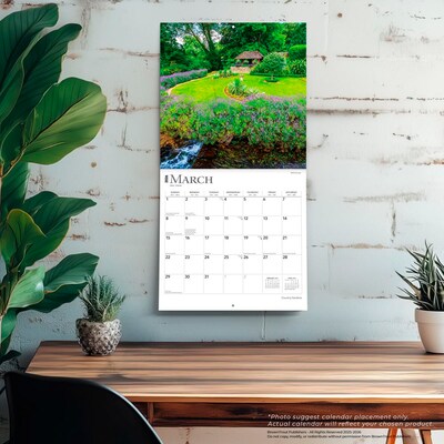 2026 BrownTrout Country Gardens 12" x 12" Monthly Wall Calendar (9798330703043)