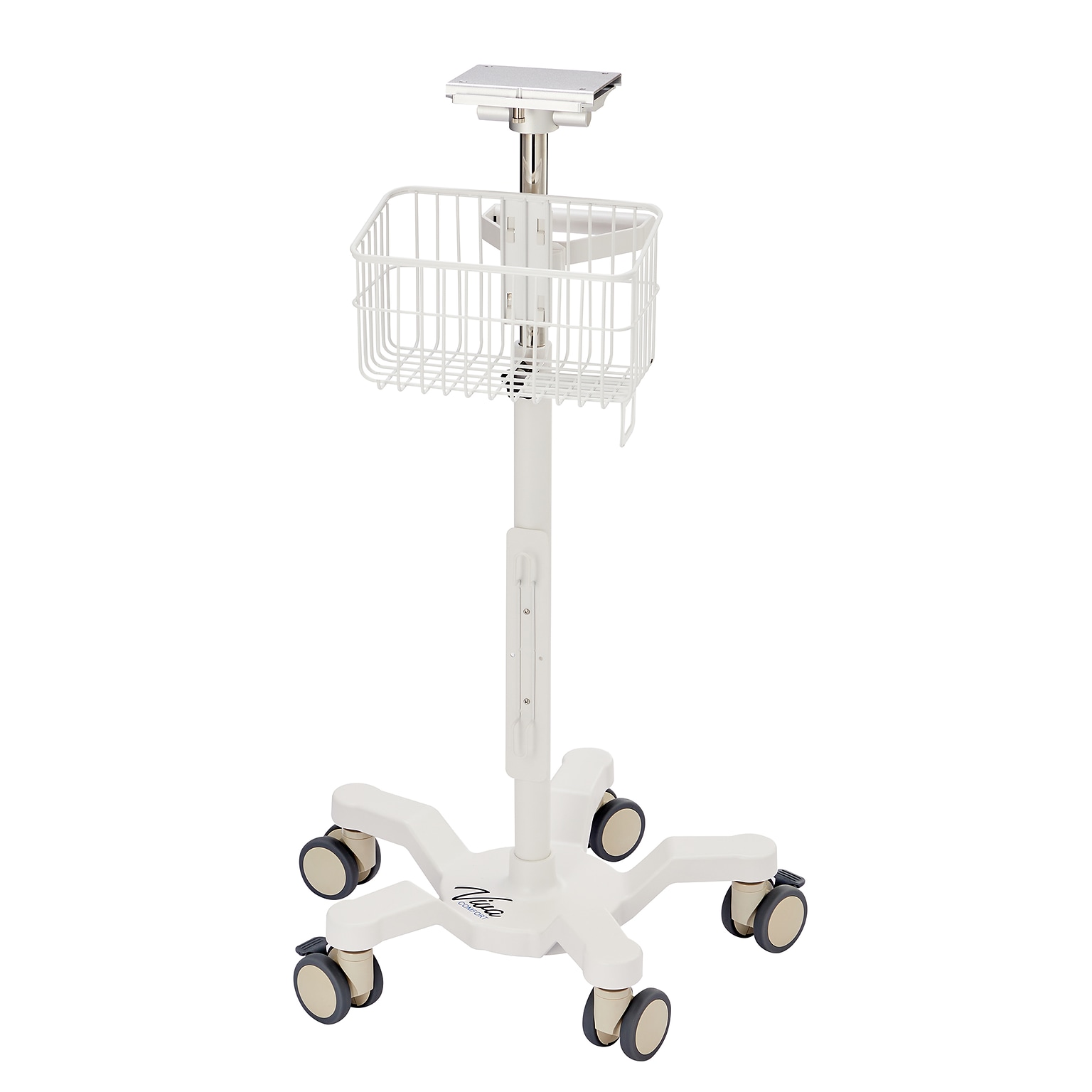 Viva Comfort Universal Vital Sign Monitor Mobile Stand with Mounting Plate, White (ADIME912-C-MP-08-MK)