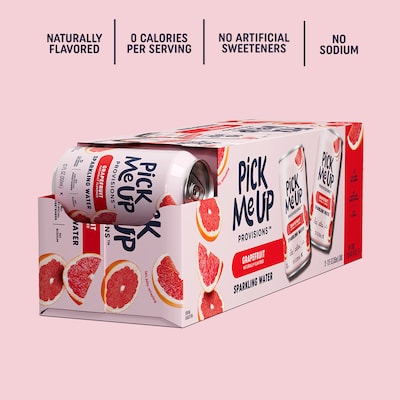 Pick Me Up Provisions™ Grapefruit Sparkling Water, 12 oz., 24 Cans/Carton (PM63522)