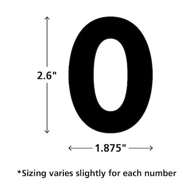 Teacher Created Resources Classic Magnetic Numbers, 2.5", Black, 65/Pack (TCR77218)
